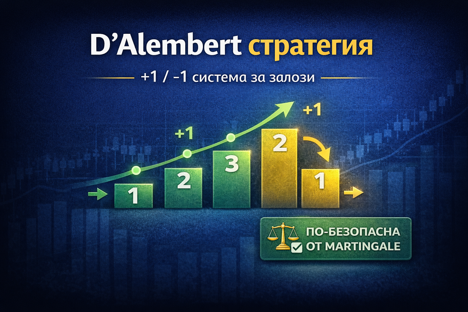 D’Alembert стратегия за залагания – най-безопасната прогресивна система (лесно обяснение)
